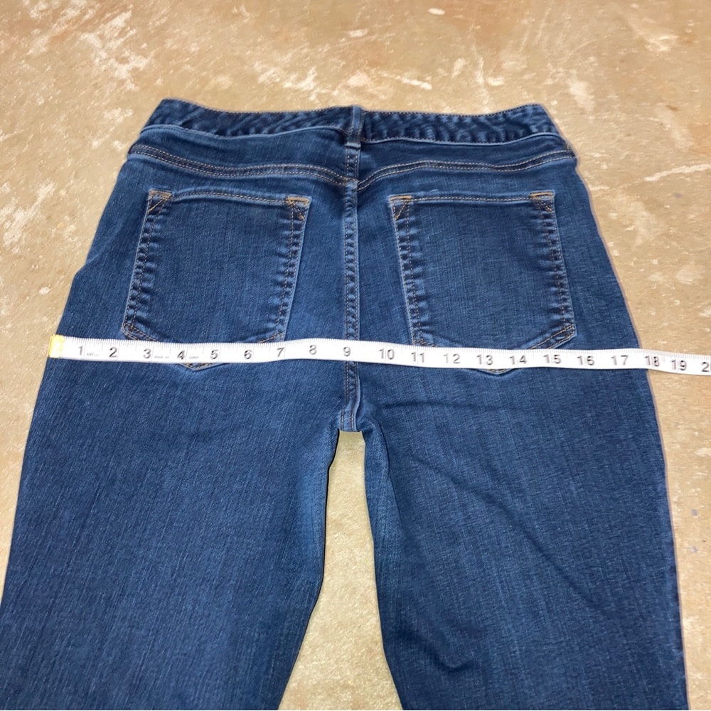 SOLD @sunniebunny 01 Eddie Bauer Curvy Fit Straight Leg Blue Blue Jeans 6 - Picture 9 of 10